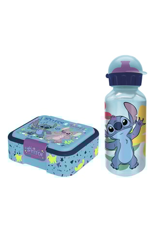 Boite à lunch et gourde isotherme Stitch et Angel Lilo et Stitch Disney - Bleu clair