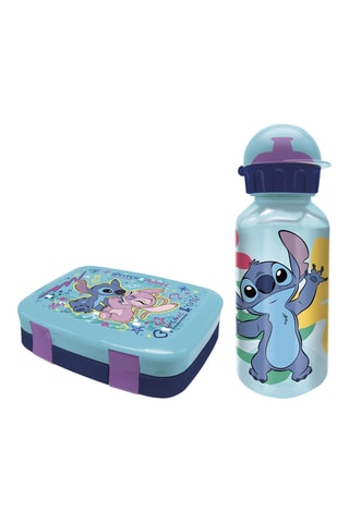 Boite à lunch et gourde isotherme Stitch et Angel Lilo et Stitch Disney - Bleu clair