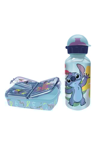 Boite à lunch et gourde isotherme Stitch Lilo et Stitch Disney - Bleu
