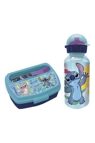 Boite à lunch et gourde isotherme Stitch et Angel Lilo et Stitch Disney - Bleu clair