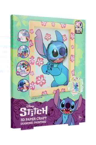 Tableau de diamants stickers 3D Stitch Lilo et Stitch Disney - Dès 4 ans
