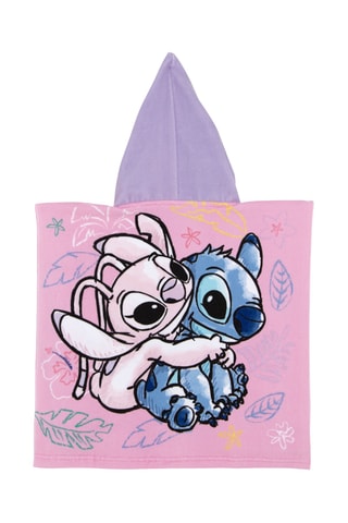 Poncho à capuche Angel Lilo et Stitch Disney - Lilas