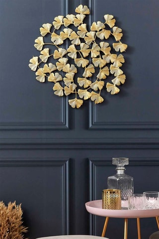 Decoração de parede 48,5 x 48,5 x 0,5 cm - Dourado