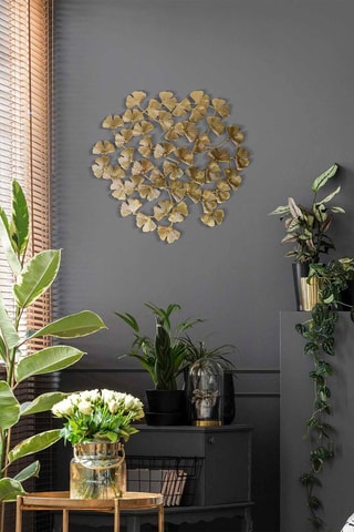 Decoração de parede 48,5 x 48,5 x 0,5 cm - Dourado