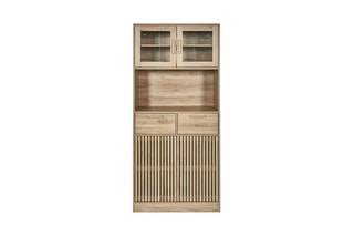 Aparador 4 portas - Portas em vidro - 80 x 172 x 40cm
