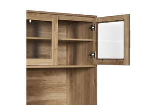 Aparador 4 portas - Portas em vidro - 80 x 172 x 40cm