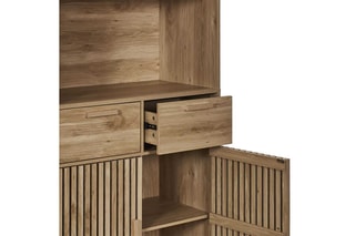 Aparador 4 portas - Portas em vidro - 80 x 172 x 40cm