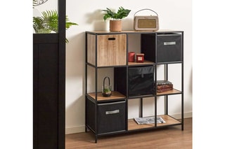 Cubo de arrumação - 27 l - Castanho