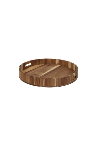 Tabuleiro de madeira de acácia 40 cm