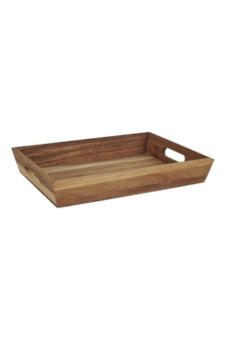 Tabuleiro de serviço de acácia - 42 x 5 x 33 cm