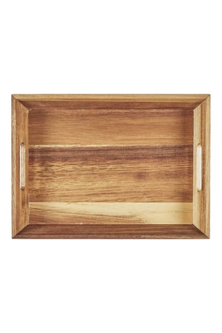 Tabuleiro de serviço de acácia - 42 x 5 x 33 cm