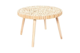 Mesa baixa Rondin 
Natural