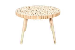 Mesa baixa Rondin 
Natural