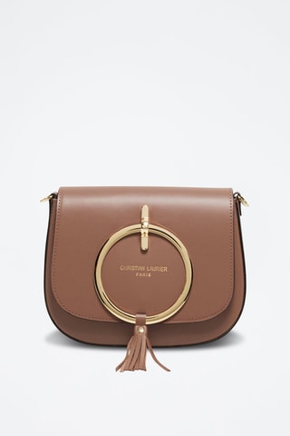 Sac bandoulière en cuir Audrey - Gris
