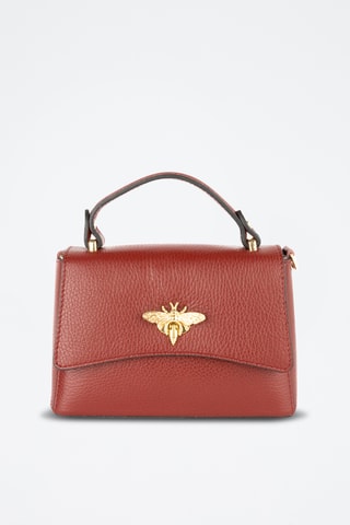 Leren Handtas Mathilde  - Bordeauxrood