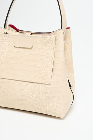 Leren Handtas Lola - Beige