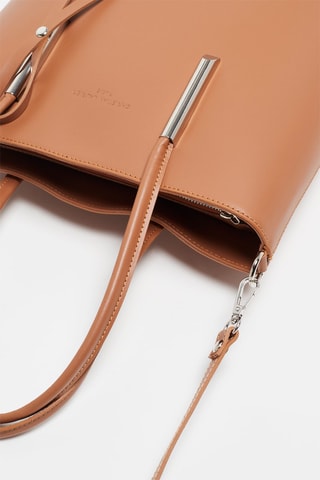 Leren Handtas Gia - Camel