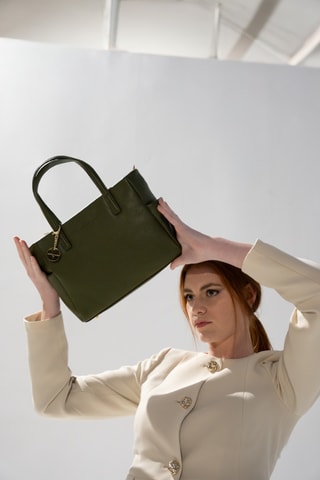 Leren Schoudertas Maeve - Groen