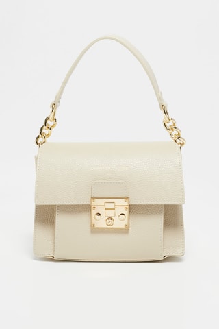 Leren Schoudertas Adriana - Beige