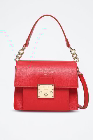 Leren Schoudertas Adriana - Rood
