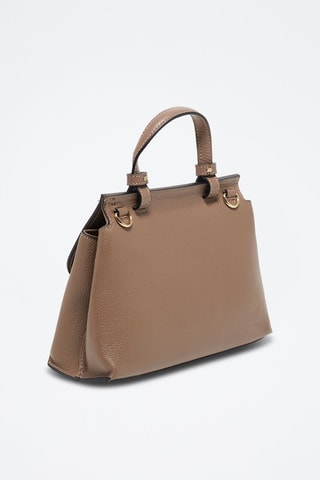 Leren Schoudertas Ciara - Taupe