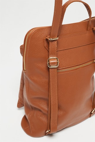 Leren Rugtas Milana - Camel