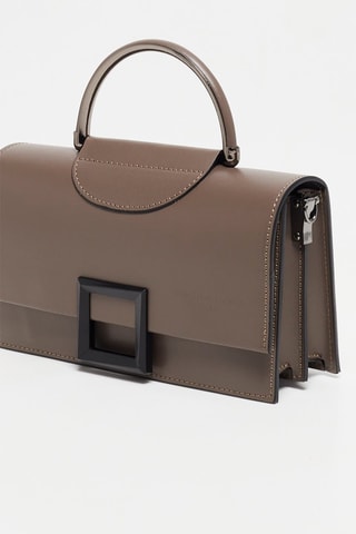 Leren Handtas Milo - Taupe