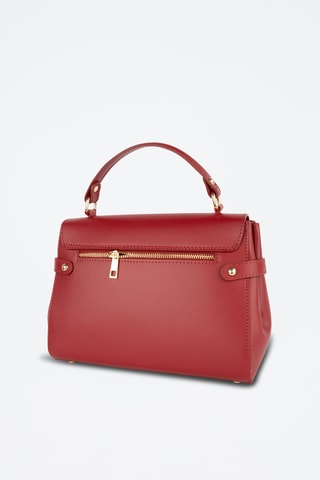 Leren Handtas Swan - Bordeauxrood