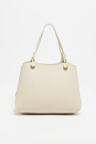 Leren Handtas Kiara - Nude