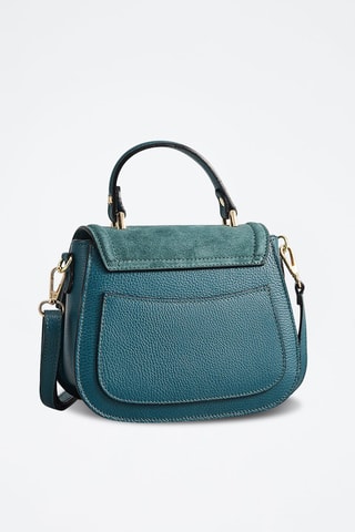 Leren Handtas Lali - Blauw en groen