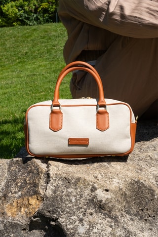 Sac à main en cuir Isadora - Camel