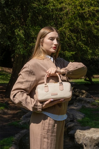 Sac à main en cuir Isadora - Rose clair