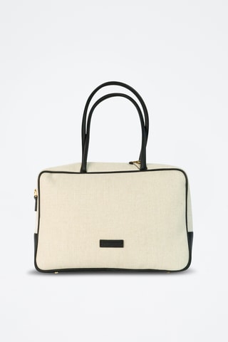 Sac porté épaule en cuir Tara - Noir