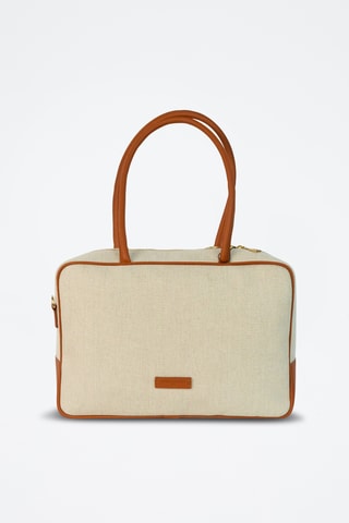 Sac porté épaule en cuir Tara - Camel