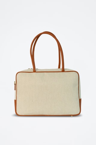 Sac porté épaule en cuir Tara - Camel
