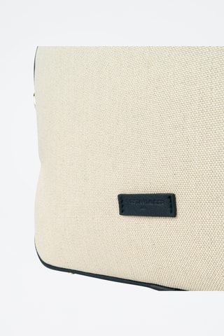 Sac porté épaule en cuir Tara - Bleu marine