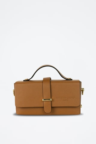 Sac bandoulière en cuir Claude - Camel