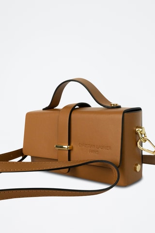 Sac bandoulière en cuir Claude - Camel