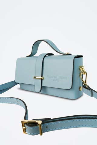 Sac bandoulière en cuir Claude - Ciel