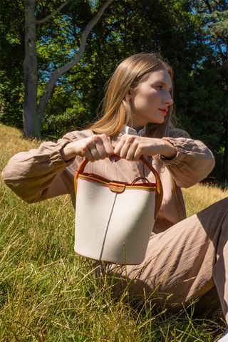 Sac seau en cuir Lana - Camel
