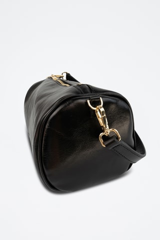 Sac bandoulière en cuir Mei - Noir