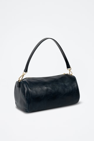 Sac bandoulière en cuir Mei - Bleu