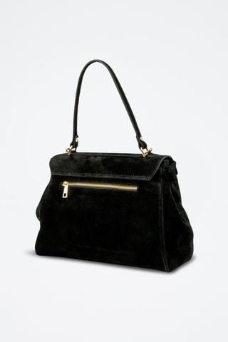 Sac porté épaule en nubuck Ami - Noir