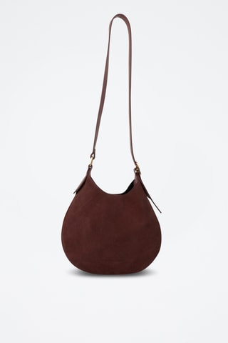 Sac porté épaule en cuir Mika - Bordeaux
