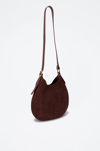 Sac porté épaule en cuir Mika - Bordeaux