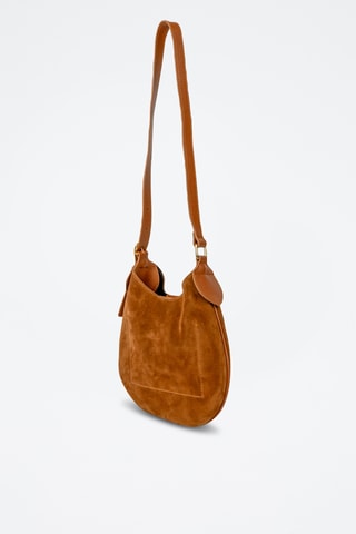 Sac porté épaule en cuir Mika - Camel