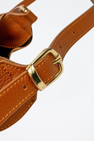 Sac porté épaule en cuir Mika - Camel