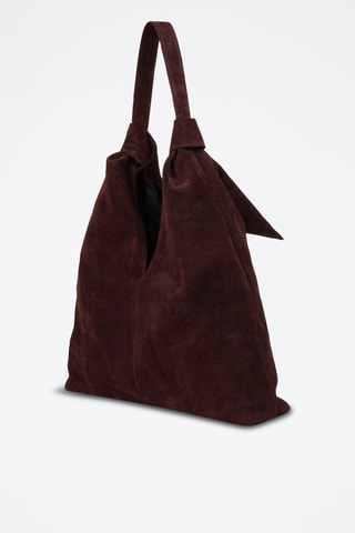 Sac porté épaule en nubuck Elan - Bordeaux