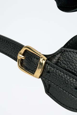 Sac bandoulière en cuir Olya - Noir