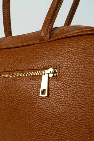 Sac porté épaule en cuir Néa - Camel